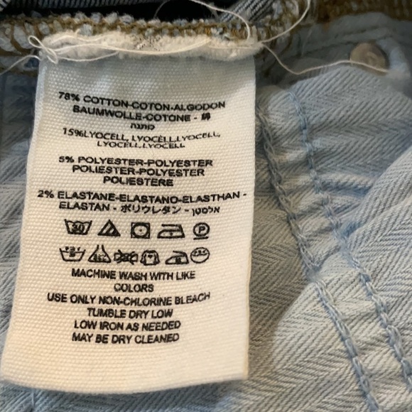 Free People FP button fly raw hem jeans size 29 - Picture 6 of 9